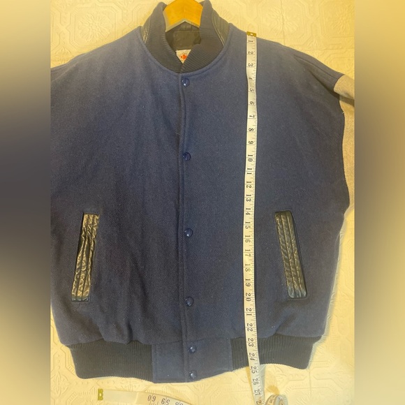 VINTAGE Trucking LTD CANADA Wool & Leather SPORTSWEAR BOMBER JACKETS Sz Large - Picture 12 of 15